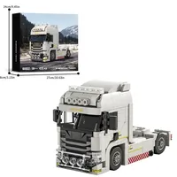 Xbert 66025-66033 Camión con Remolque de Contenedor Conectable, Modelo de Camión, Ladrillos de Construcción, Juguetes DIY para Niños, Regalos, Sets de Bloques de Construcción