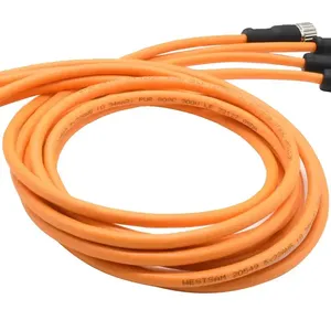 ขั้วต่อ M12 แบบ 5 ขา รหัส A ป้องกันสัญญาณรบกวน สำหรับงานอุตสาหกรรม กันน้ำ ทนทานต่อคราบเชื่อม ขั้วต่อสายเคเบิล M5 M8 M12 - Product Image 6