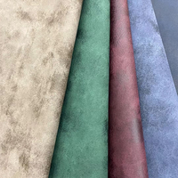 Rouleaux de cuir synthétique texturé vintage en PU de 0,9 mm, simili daim Yangbuck, pour chaussures, sacs, canapés, meubles et rembourrage