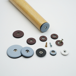 Pieds <span class=keywords><strong>de</strong></span> meubles universels personnalisés en caoutchouc et <span class=keywords><strong>plastique</strong></span> à visser, patins antidérapants pour chaises, tables et bureaux - Product Image 4