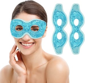 Máscara de Ojos de Gel reutilizable, mascarilla de Ojos de enfriamiento, compresa fría y caliente, paquete de mascarilla de Ojos de hielo para relajarse y masajear los ojos hinchados - Product Image 1