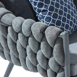 Muebles de <span class=keywords><strong>aluminio</strong></span> sofás silla al aire libre banco bajo modular plástico dosel patio sofá para marco de teca - Product Image 4