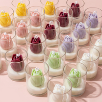 Lilin Aroma Bunga Buatan Tangan Tersedia dengan Logo yang Dapat Disesuaikan Cocok untuk Dekorasi Hotel dan Spa