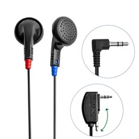 Vente directe usine – Écouteurs intra-auriculaires filaires stéréo jetables avec prise jack 3,5 mm pour bus, avion, guide touristique, étanches IPX3