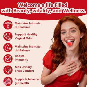 Gummies Équilibre Féminin OEM Premium : Probiotiques Biologiques, Extraits Végétaux Vaginaux, Vitamines et Probiotiques pour un pH Équilibré - Product Image 5