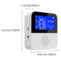 Capteur de thermomètre d'hygromètre WiFi extérieur de maison intelligente de Tuya avec la sonde imperméable externe pour des systèmes d'alarme de maison