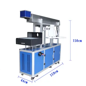 CO2 ग्लास ट्यूब 100W 3d गतिशील बड़ा अंकन आकार लेजर मशीन जींस लकड़ी एक्रिलिक अंकन मशीन