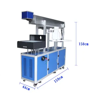 Máquina de marcação acrílica, tubo de vidro co2 100w 3d dinâmico grande tamanho de marcação laser calças de brim, madeira