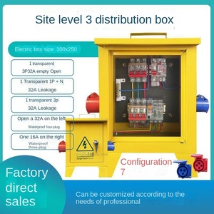 Boîte de distribution secondaire jaune pour chantier avec échafaudage Boîte de distribution temporaire pour chantier - Product Image 4