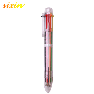 New Arrival Novelty Multicolor Ballpoint Color Pen Multifunction 6 In1 Colorful Stationery Creative School Supplies - Product Image 4