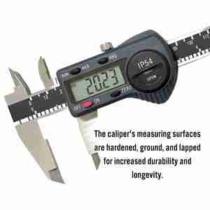 Calibrador digital IP54 de 6 pulgadas con escala de vidrio y alta precisión - Product Image 2