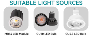 Agujero de luz cuadrado Recorte 75mm MR16 GU10 Ángulo de luz fijo Ajuste de luz empotrada ajustable - Product Image 6