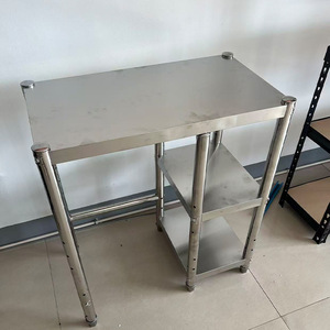 Stainless Steel Adjustable Shelving Unit Three Tier <b>Storage</b> <b>Rack</b> For <b>Kitchen</b> Warehouse Cold <b>Storage</b> Basement - Product Image 2