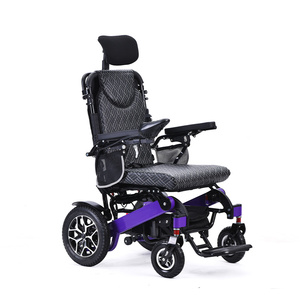 <span class=keywords><strong>Fauteuil</strong></span> <span class=keywords><strong>roulant</strong></span> <span class=keywords><strong>électrique</strong></span> pliable en alliage d'aluminium à longue portée de 25 km, inclinable avec télécommande, parmi les plus vendus - Product Image 4
