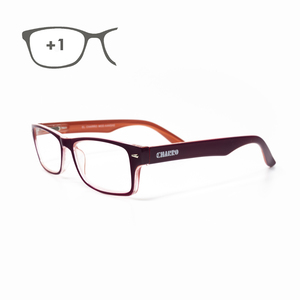 Occhiali da lettura Kansas, viola/arancione. Ingrandimento +1.0 - Product Image 1