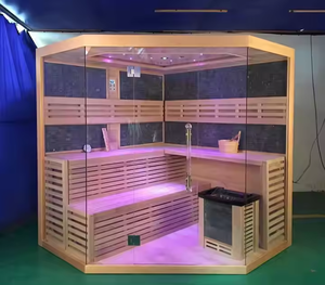 <span class=keywords><strong>Sauna</strong></span> à vapeur intérieur traditionnel en bois Home Gym Spa Salle de <span class=keywords><strong>sauna</strong></span> à vapeur sèche - Product Image 3