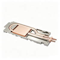 Plaque de refroidissement liquide en cuivre et aluminium usinée CNC pour module laser, chargeur IGBT, refroidissement d'onduleur EV