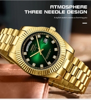 Montre à quartz pour homme NIBOSI 2627, luxe, affaire, acier inoxydable, aiguilles lumineuses, étanche, date, calendrier, montre-bracelet pour homme, Reloj
