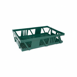 Deep Plastic Bakery <b>Crate</b> Virgin HDPE Stackable Hamburger Buns Box Perforated <b>Storage</b> <b>Crate</b> for Bread Pastry and Food Delivery - Product Image 2