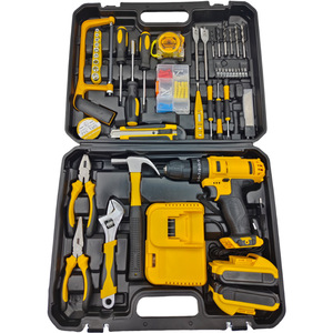 Ensemble de perceuse sans fil au lithium-ion : 21 V, performances puissantes. Ensemble d'accessoires de 118 pièces avec fonction marteau à double vitesse - Product Image 2