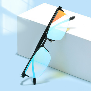 Gafas cuadradas de medio Marco de moda al por mayor 2025, rojas y verdes para daltónicos gafas de sol, gafas para daltónicos para hombres y mujeres - Product Image 4