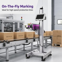 Machine de marquage au laser CO2 30W pour la gravure de codes de production sur les bouteilles en plastique PET