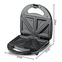 Nouvelle Machine à Sandwich Portable 2026 en Acier Inoxydable de Haute Qualité, Grande Grille-Pain Électrique Antiadhésive, Gaufrier Domestique