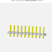 Connecteur de bornier mâle en laiton pour circuit imprimé, pas de 5,08 mm, 2 broches mâle pour PCB, 1x20 broches, bornier femelle 5,08 mm
