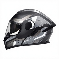 Casque de moto unisexe à double lentille extraordinaire, certifié DOT et 3C, en ABS, de classe A, pour deux saisons