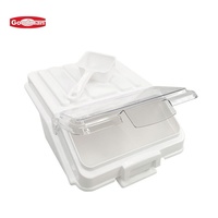 Conteneur de stockage pour cuisine commerciale Goodman, bac de stockage alimentaire rectangulaire en plastique moulé par injection, pour riz et farine, capacité 10-20L