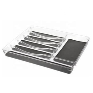 Hot selling new non-slip drawer silverware cutlery tray kitchen utensils 6 grid cutlery tray