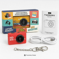 Cámara Creativa para Niños, Mini Videocámara Digital 1080P, 27 Pegatinas, 11 Efectos, Tipo C, para Fiestas, Proyectos Escolares, Regalo