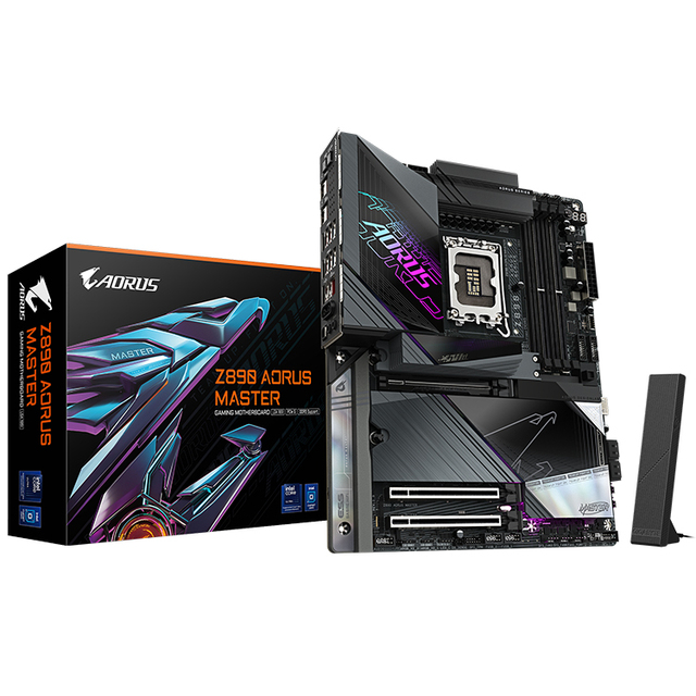 GIGABYTE Z890 AORUS Master Intel Core Ultra (Series 2) LGA 1851 Motherboard with 4 Dual Channel DDR5 Socket