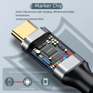 Cable <span class=keywords><strong>de</strong></span> Datos USB 3.2 Gen 2 Tipo-C Dual, Cable <span class=keywords><strong>de</strong></span> Carga Rápida PD <span class=keywords><strong>de</strong></span> 100W con Salida <span class=keywords><strong>de</strong></span> <span class=keywords><strong>Video</strong></span> y Audio 4K/8K para Monitores - Product Image 4