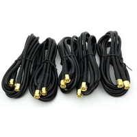 Câble Pigtail RG58 ALSR195 ALSR400 3m 5m 10m 20m Type N Mâle vers RP-SMA Mâle pour Antenne