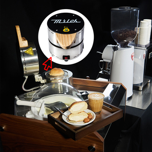 Mesin Pembuat Es Krim Sandwich New Miles Otomatis, Makanan Jalanan Korea, Lapisan Anti Lengket, Baja Tahan Karat 304, Ringan, Model Meja - Product Image 1