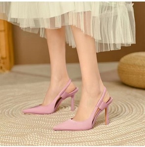 35-40 şeker renk yarım ayakkabı kadın yüksek topuklu sandalet - Product Image 3