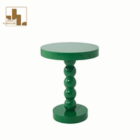 Table d'appoint blanche de style crème moderne pour hôtel salon chambre à coucher petite table d'angle ronde en bois à la mode