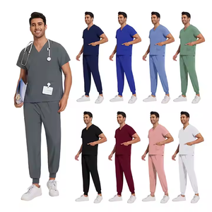 Uniforme d'infirmière médicale élégant et léger pour femmes et hommes vêtements de travail de médecin hospitalier tissu à séchage rapide tenue chirurgicale vétérinaire - Product Image 1