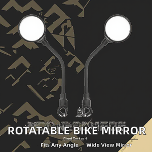 Espejo Lateral para Motocicleta, Ajustable, Flexible, Giratorio, Convexo, de Aluminio, 38 cm, para Motos Cruiser, Bicicletas de Montaña, BMX y Bicicletas de Carretera - Product Image 2