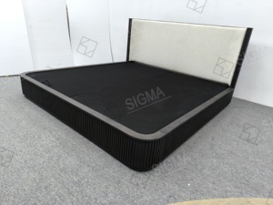 Cama doble de madera maciza superventas precio directo de fábrica almacenamiento ecológico cama <span class=keywords><strong>marital</strong></span> para dormitorio principal - Product Image 5