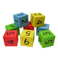 Dados Educativos de Espuma EVA Suave para Niños, Dados con Números, Palabras y Letras para Preescolar, Material Didáctico para el Aula