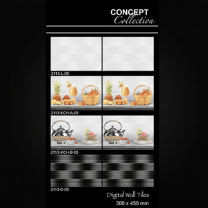 Carreaux muraux numériques imperméables pour intérieur/extérieur 300*450mm 30*45 cm en céramique flexible d'argile légère pour décoration de salle de bain murs intérieurs - Product Image 1