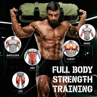 Sacs de sable ajustables pour l'entraînement musculaire avec poignées, sac de sable d'entraînement pour la musculation à domicile