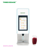 Distributeur de jus commercial intelligent avec écran tactile Android, scanner de codes QR, en acier inoxydable, à réfrigération électrique et plaque de refroidissement pour glace