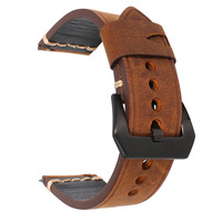 Bracelet de montre vintage en cuir véritable 20mm 22mm 24mm Bracelet universel hommes femmes Sport accessoires de remplacement Bracelet de sport