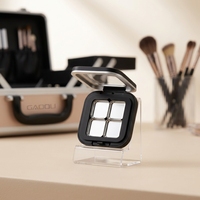 Nouvelle palette de maquillage rectangulaire 4 couleurs pour fards à paupières, étui vide carré pour fard à joues et fards à paupières