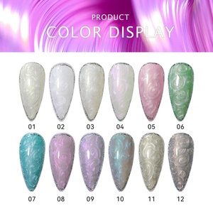 Vernis à ongles gel JTING Aurora Pearl, collection de 12 couleurs, haute pigmentation, effet nacré, vernis à ongles gel OEM personnalisable, nouveau design, pot de 5 ml - Product Image 2