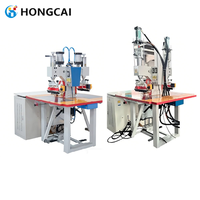 Machine de thermoscellage à haute fréquence à double tête à commande au pied, soudeuse pneumatique/hydraulique à haute fréquence à faible perte pour PVC