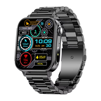 Montre connectée P80 Type-C avec écran IPS carré, bracelet en silicone, appels, surveillance de la fréquence cardiaque, étanche IP67, compatible SIM - FitPro